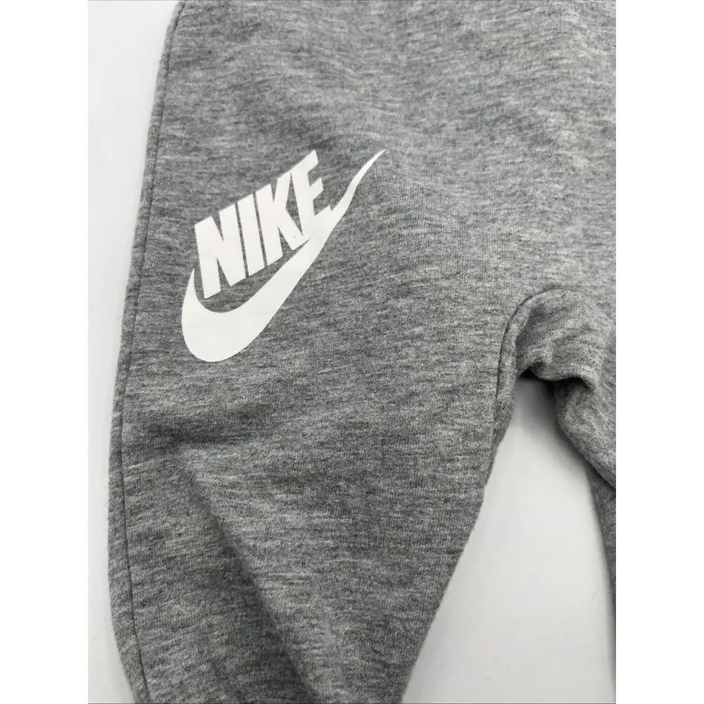 Nike Jump Suit Babies Size 6M Casual Jump Suit Grey Heather White Logo